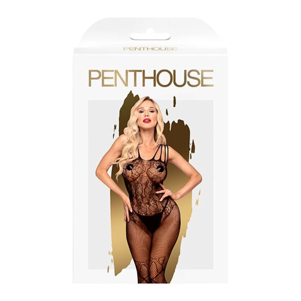 Бодистокинг с доступом к попке Penthouse - Dirty mind black XL