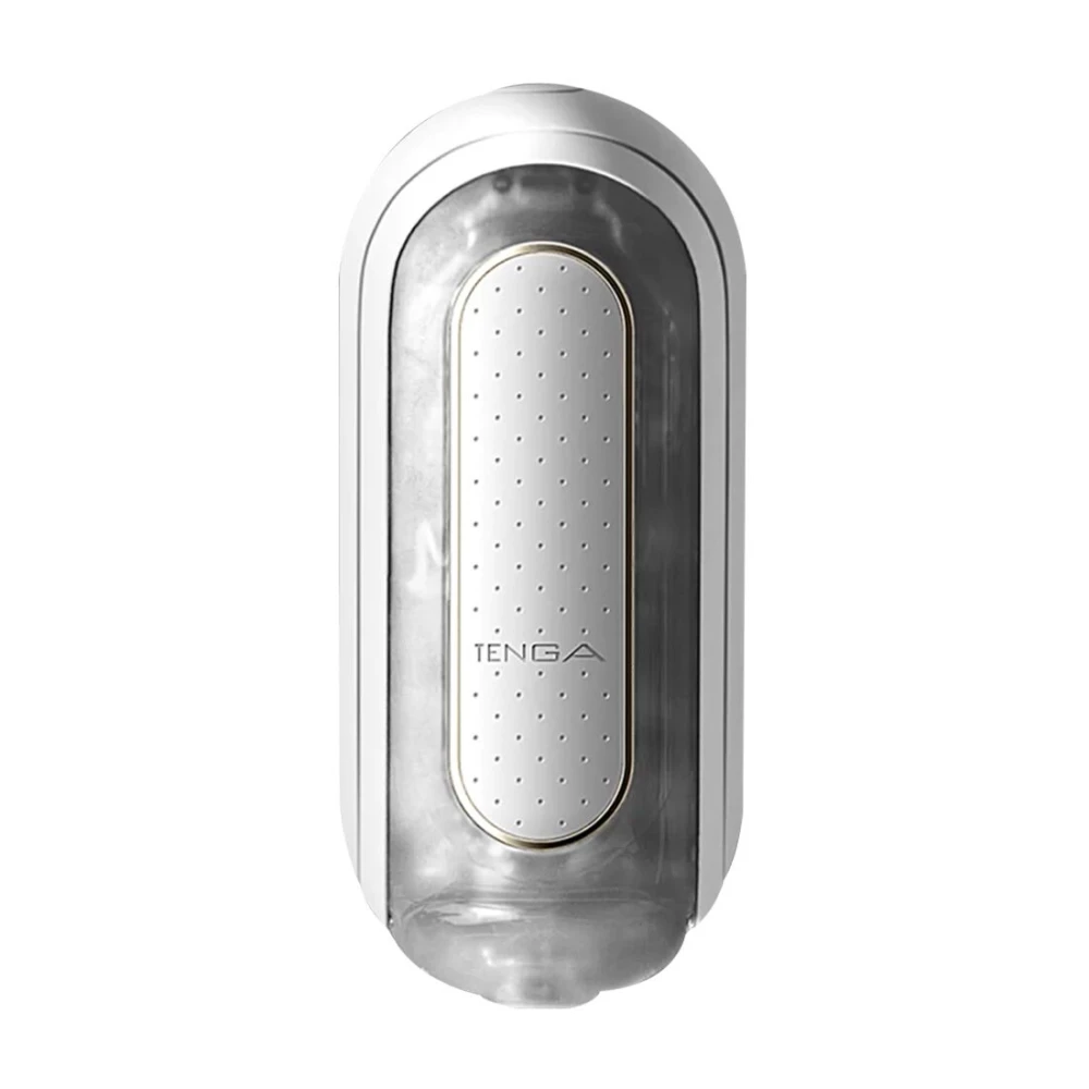 Вибромастурбатор Tenga Flip Zero Electronic Vibration White, сменная интенсивность, раскладной