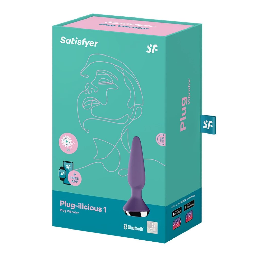 Анальна смарт-вібропробка Satisfyer Plug-ilicious 1 Purple