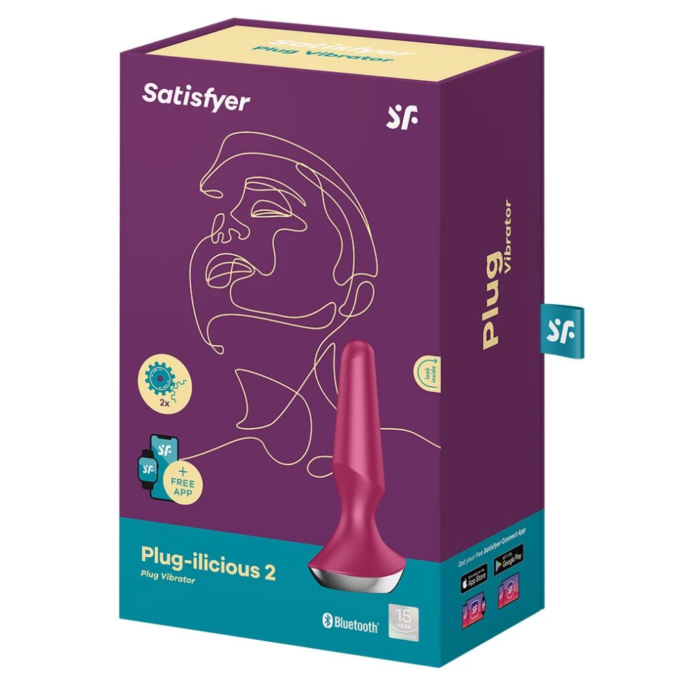 Анальна смарт-вібропробка Satisfyer Plug-ilicious 2 Berry