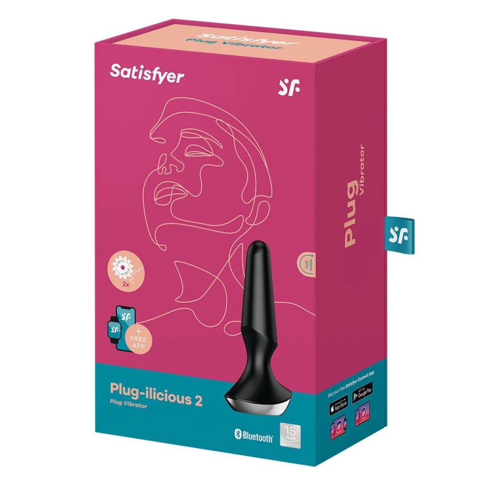 Анальная смарт-вибропробка Satisfyer Plug-ilicious 2 Black