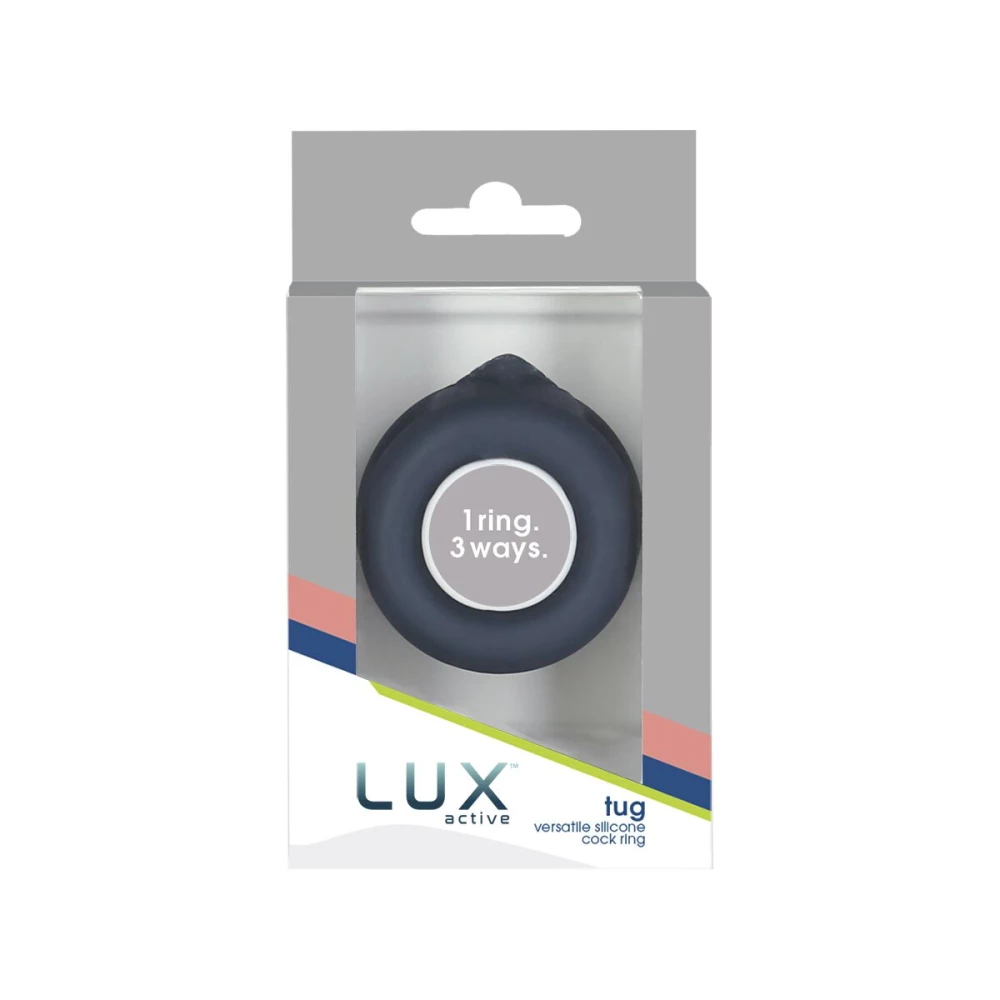 Подвійне ерекційне кільце LUX Active – Tug – Versatile Silicone Cock Ring