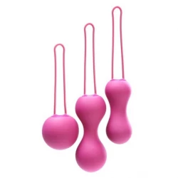 Набор вагинальных шариков Je Joue – Ami Fuchsia, диаметр 3,8-3,3-2,7см, вес 54-71-100гр