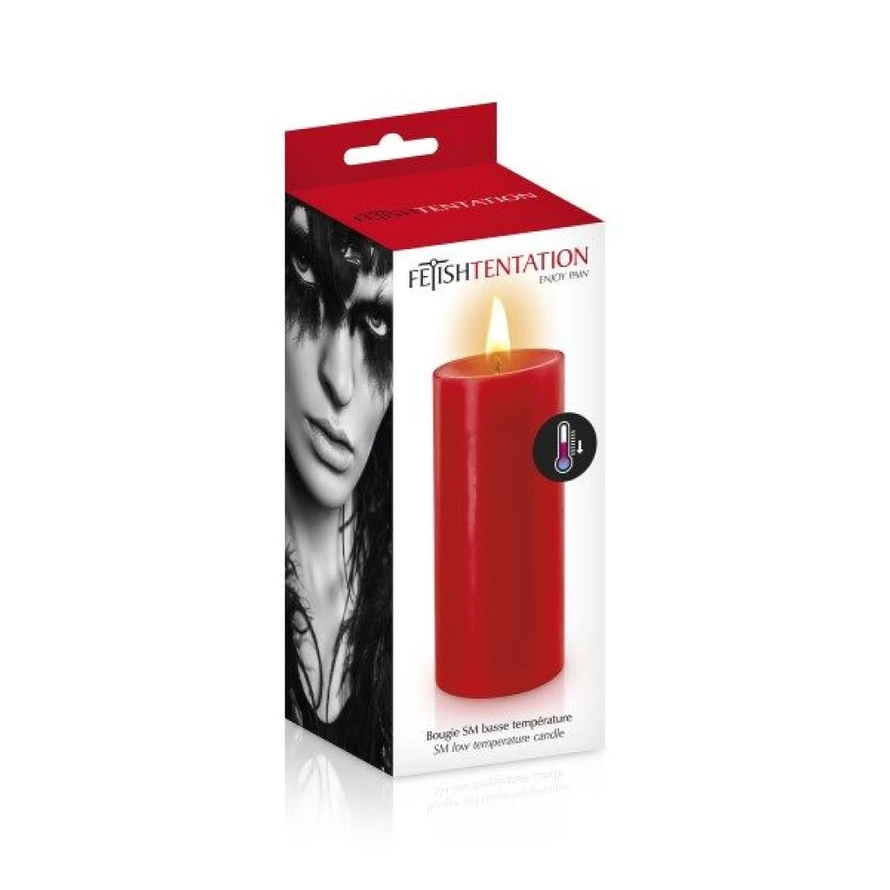 БДСМ-свеча низкотемпературная Fetish Tentation SM Low Temperature Candle Red