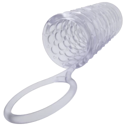 Насадка на член Dorcel Mr Reverse XL с кольцом для мошонки, стимулирующий рельеф