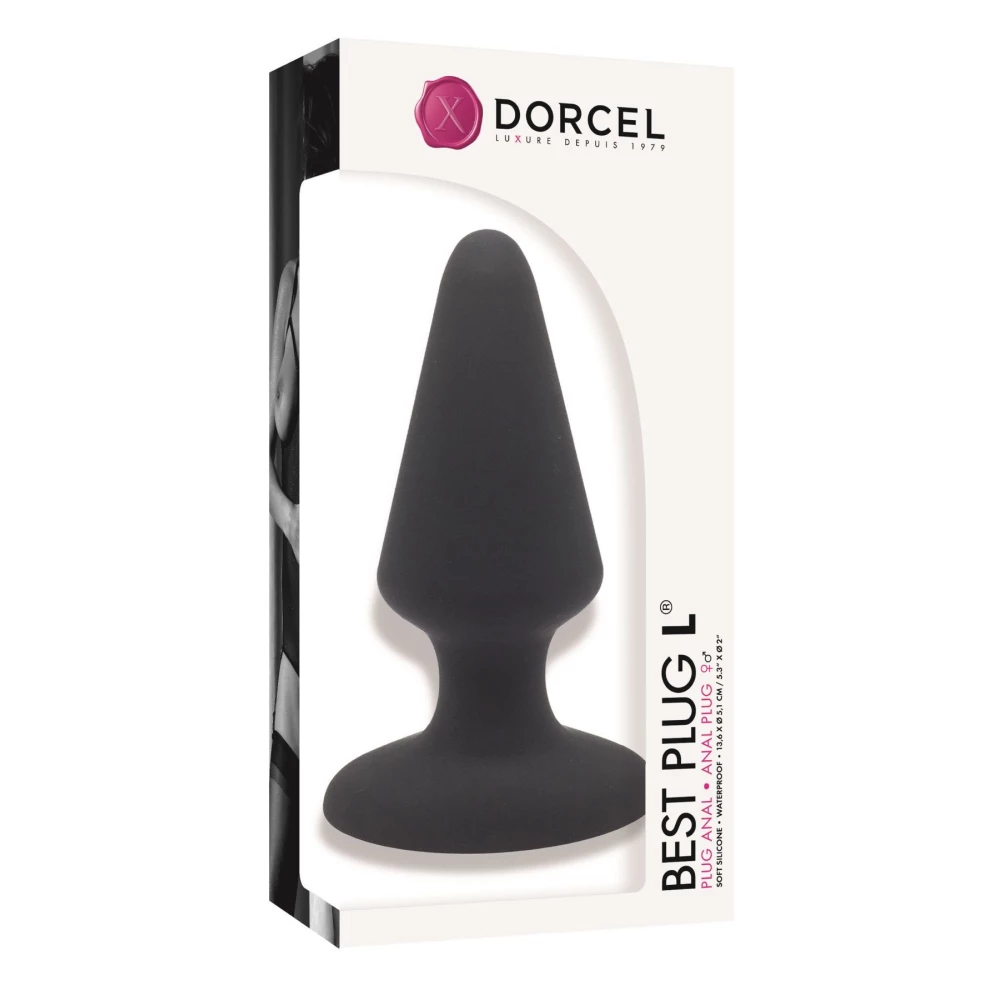 Анальна пробка Dorcel Best Plug L м“який soft-touch силікон, макс. діаметр 5,1 см
