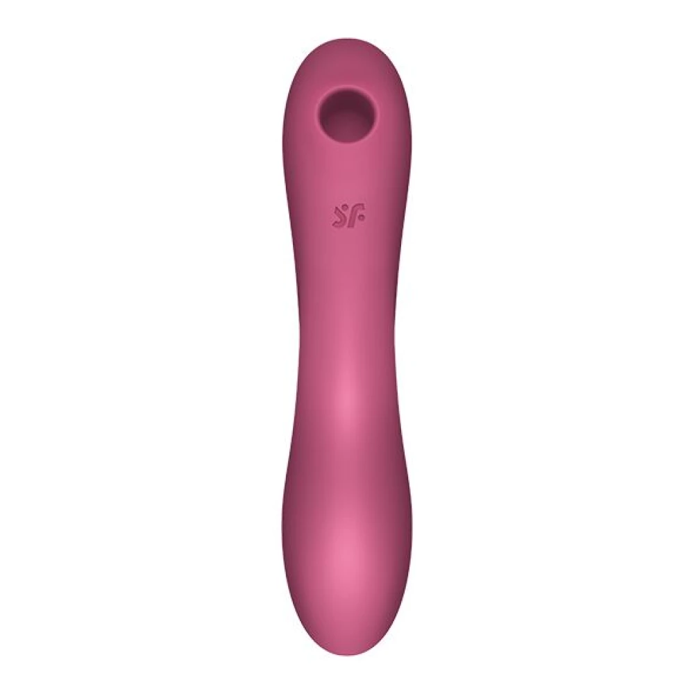 Вакуумный стимулятор с вибрацией Satisfyer Curvy Trinity 3 Red