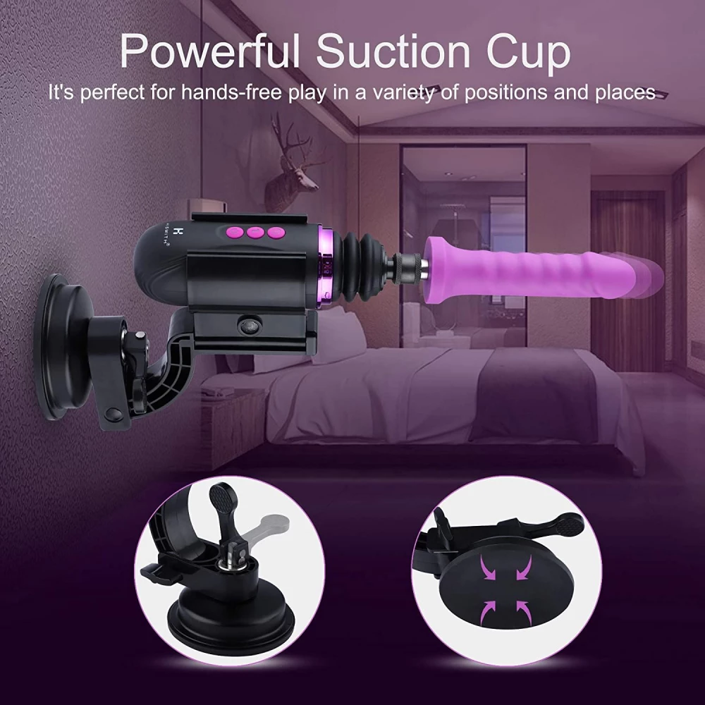 Міні секс-машина Hismith Mini Capsule Sex-Machine with Strong Suction Cup, потужна, перезаряджувана