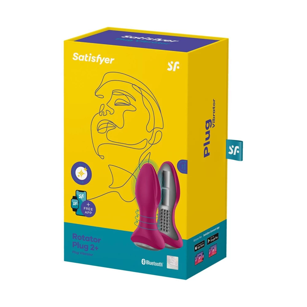 Анальная вибропробка с жемчужным массажем Satisfyer Rotator Plug 2+ Violet