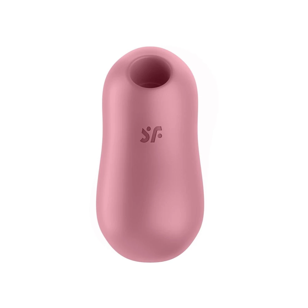 Вакуумний стимулятор із вібрацією Satisfyer Cotton Candy Light Red