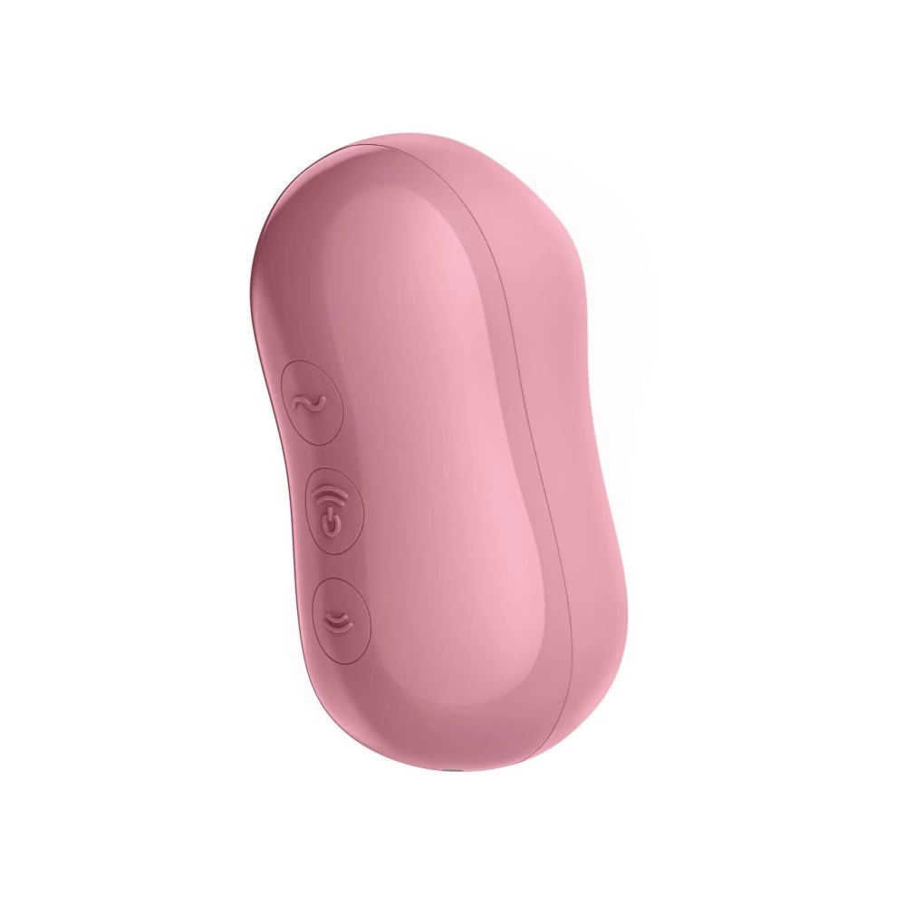 Вакуумний стимулятор із вібрацією Satisfyer Cotton Candy Light Red