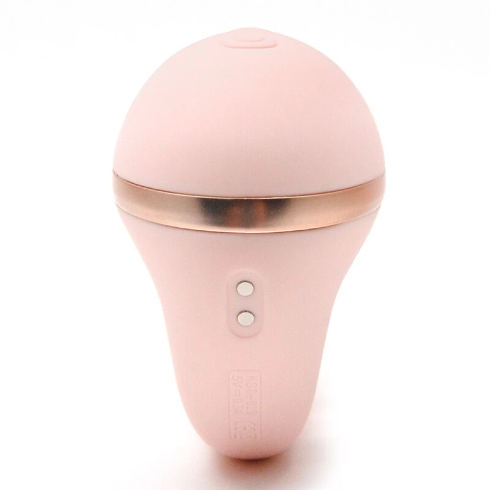 Вакуумний вібратор KISTOY Tina Mini Light Pink, вагінально-кліторальний