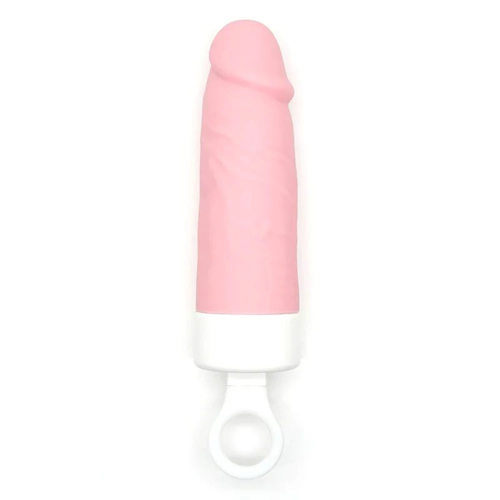 Вібратор CuteVibe Teddy Brown (Pink Dildo), реалістичний вібратор під виглядом морозива