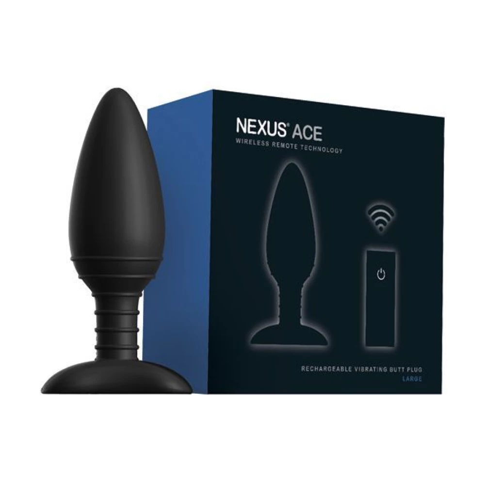 Анальная вибропробка Nexus ACE Large, с пультом ДУ, макс. диаметр 5 см