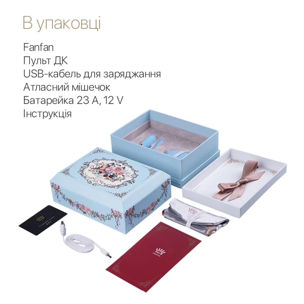 Смартвибратор для пар Zalo Fanfan set Royal Blue, пульт ДУ