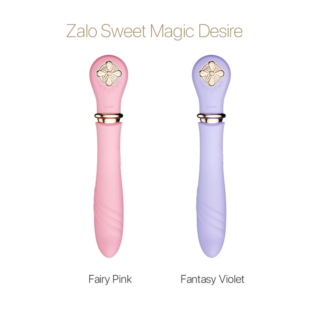 Пульсатор с подогревом Zalo Sweet Magic – Desire Fairy Pink, турбо режим