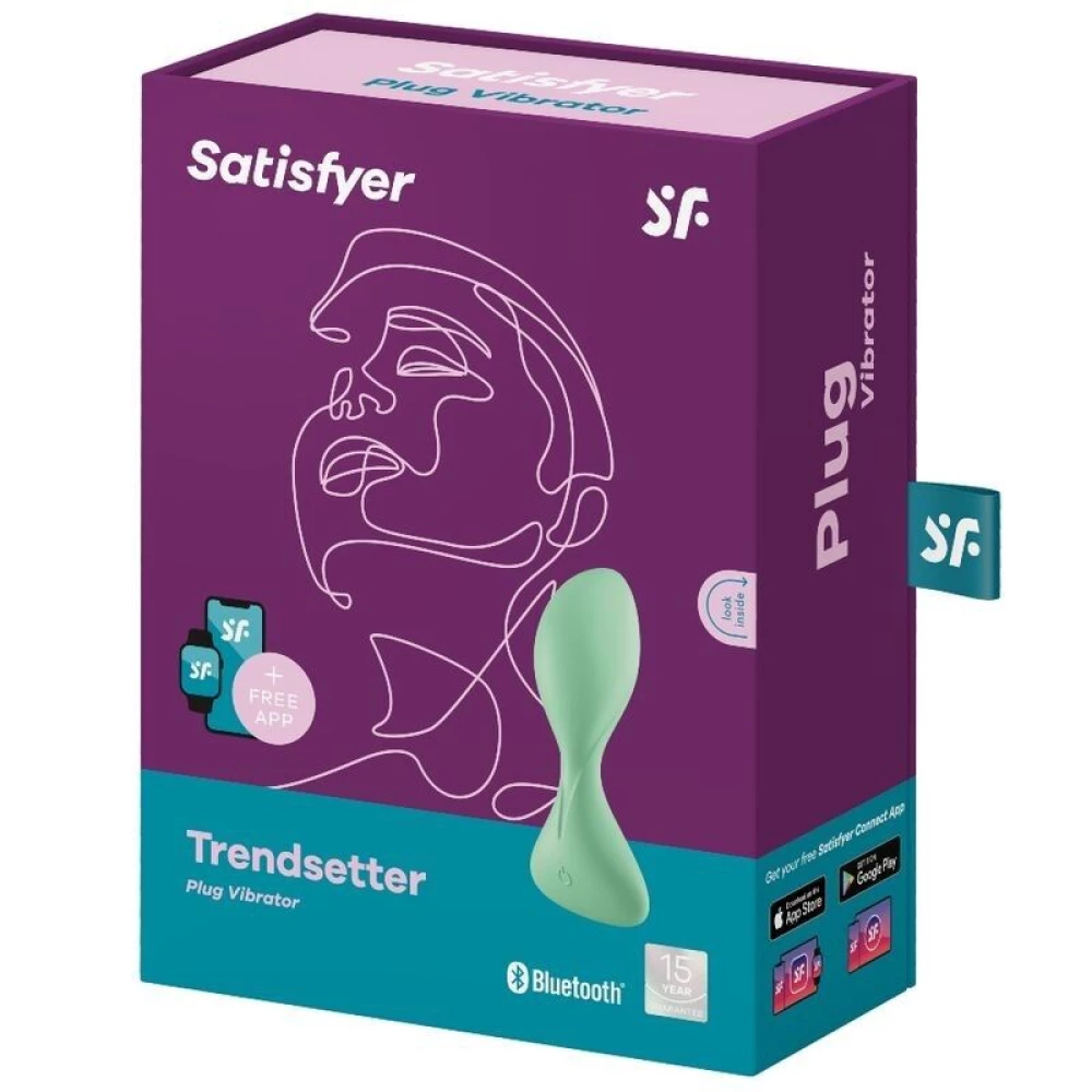 Анальная смартпробка с вибрацией Satisfyer Trendsetter Green