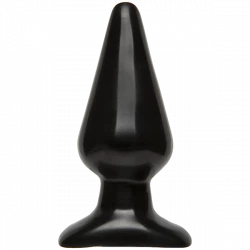 Анальна пробка Doc Johnson Smooth Classic Large - Black, макс. діаметр 5,7 см
