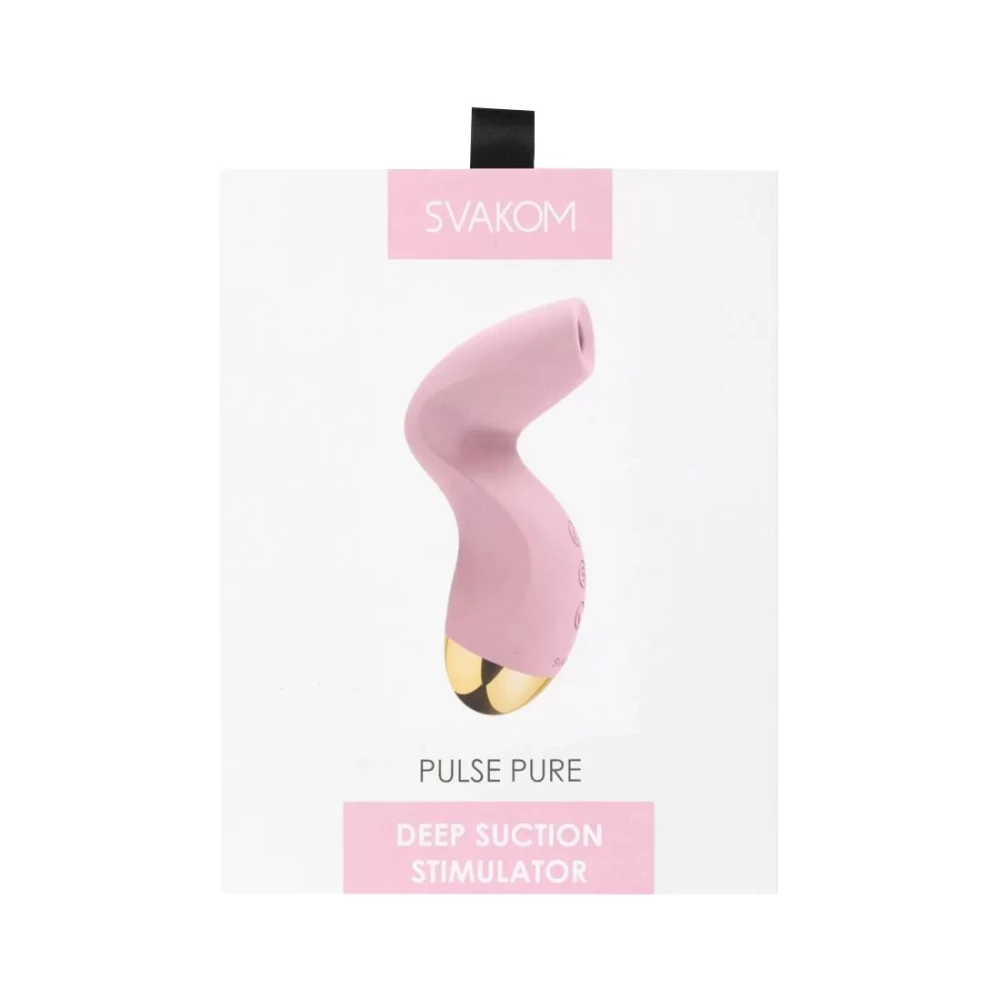 Вакуумный клиторальный стимулятор Svakom Pulse Pure Pale Pink, 5 режимов, 5 интенсивностей в каждом