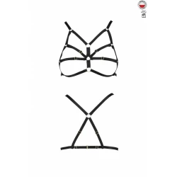 Бюстгальтер-стрепы ARMANDA BRA black XXL/XXXL - Passion Exclusive