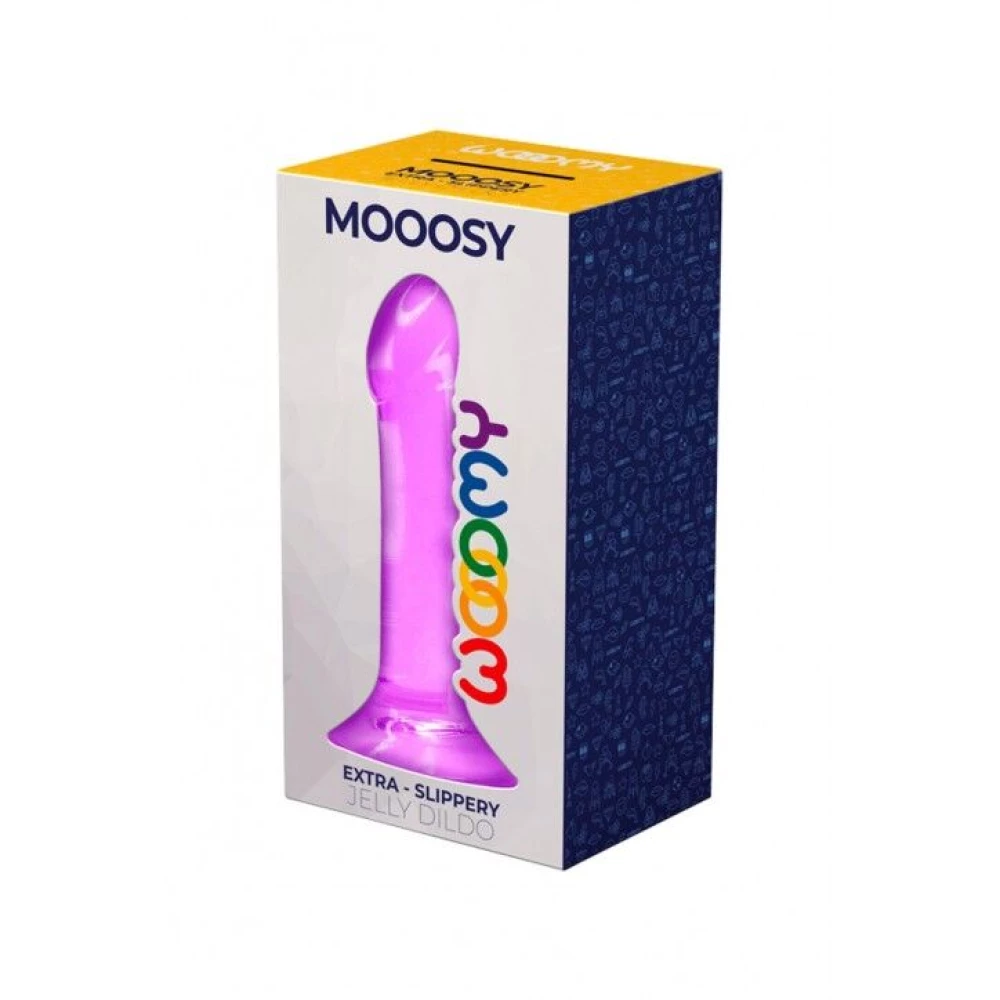 Дилдо Wooomy Mooosy, с присоской, совместим с трусиками для страпона, длина 18 см, диаметр 4,5 см.
