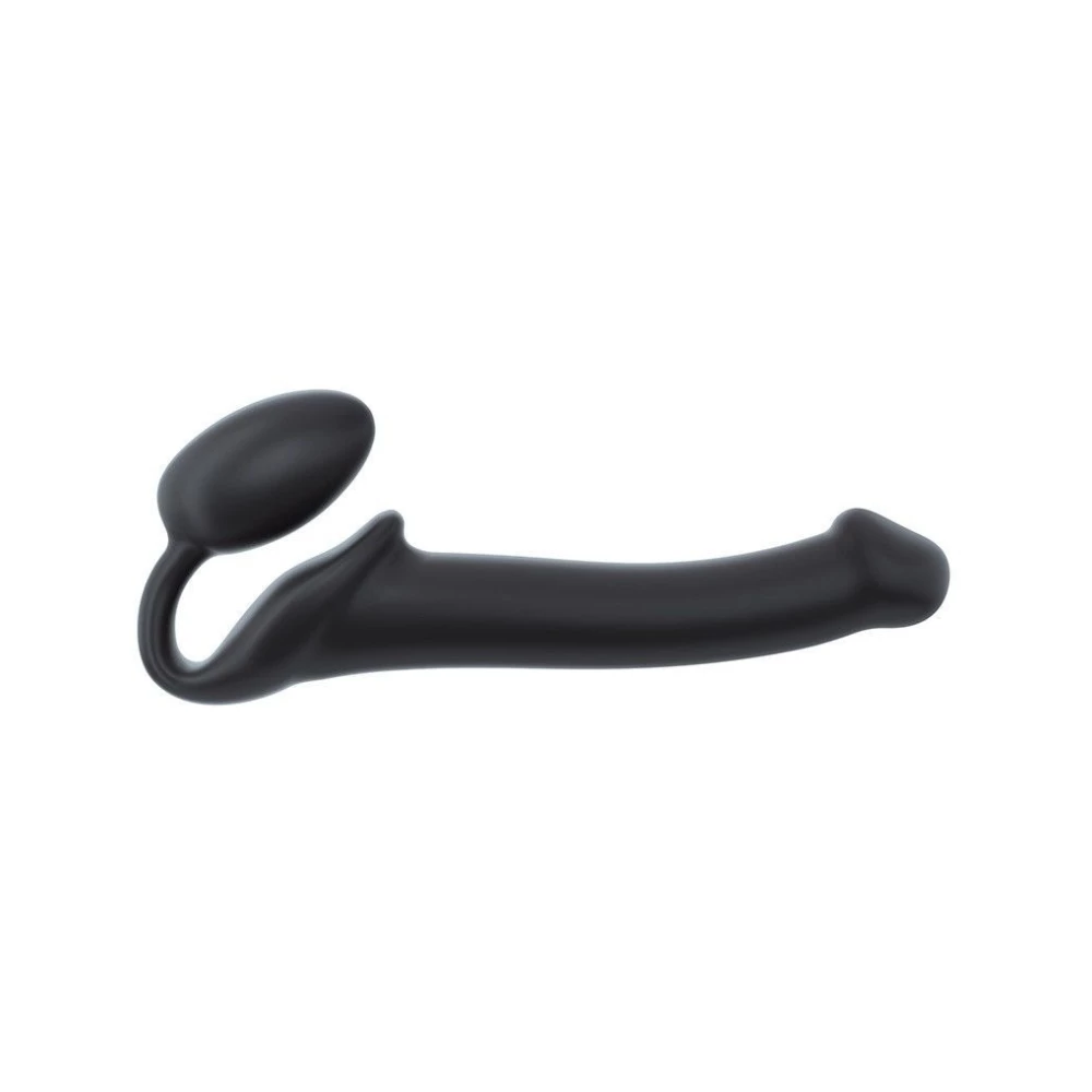 Безременный страпон Strap-On-Me Black M, полностью регулируемый, диаметр 3,3 см.