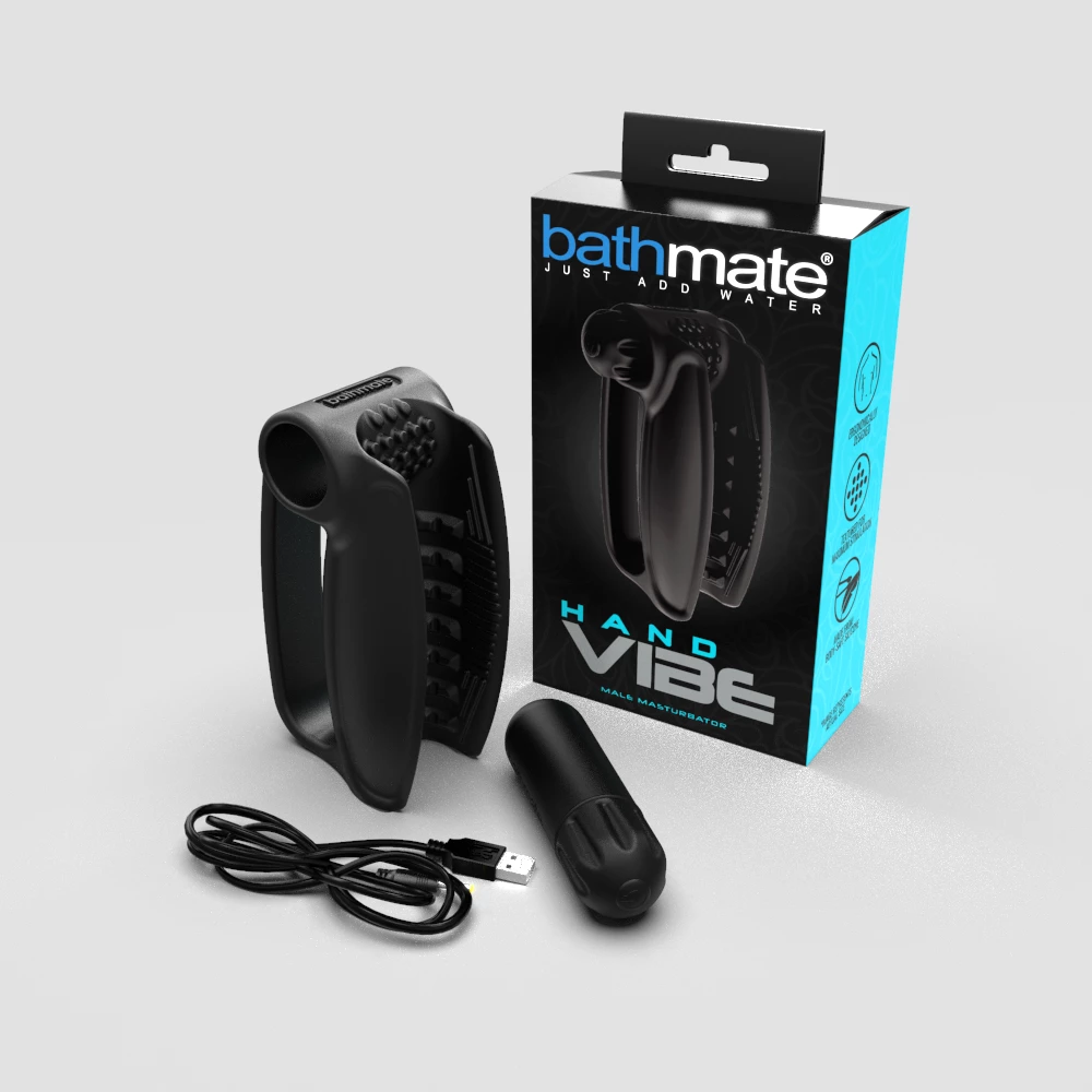 Мастурбатор с вибропулей Bathmate Hand Vibe, 10 режимов, перезаряжается