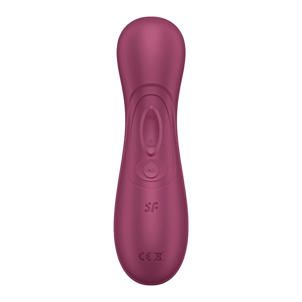 Вакуумный клиторальный стимулятор Satisfyer Pro 2 Generation 3 with Liquid Air Connect App Wine Red