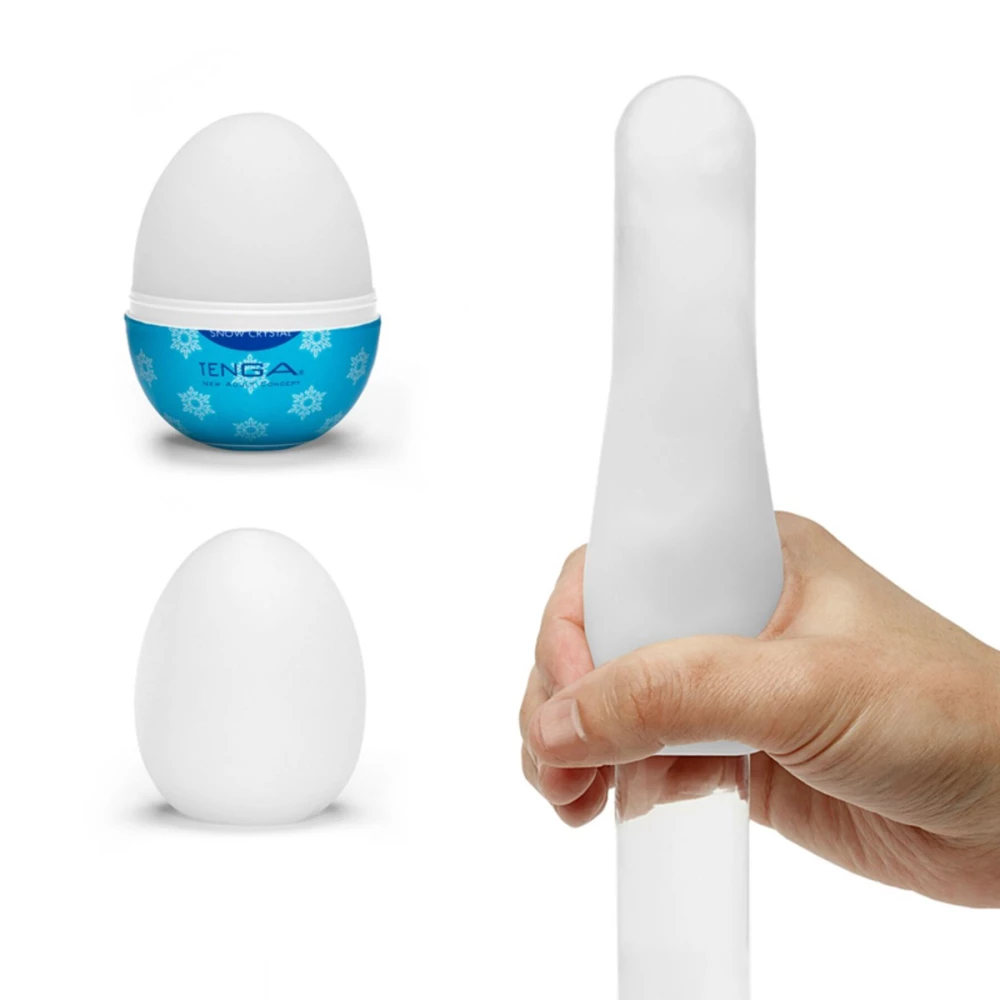 Мастурбатор-яйцо Tenga Egg Snow Crystal с охлаждающим лубрикантом