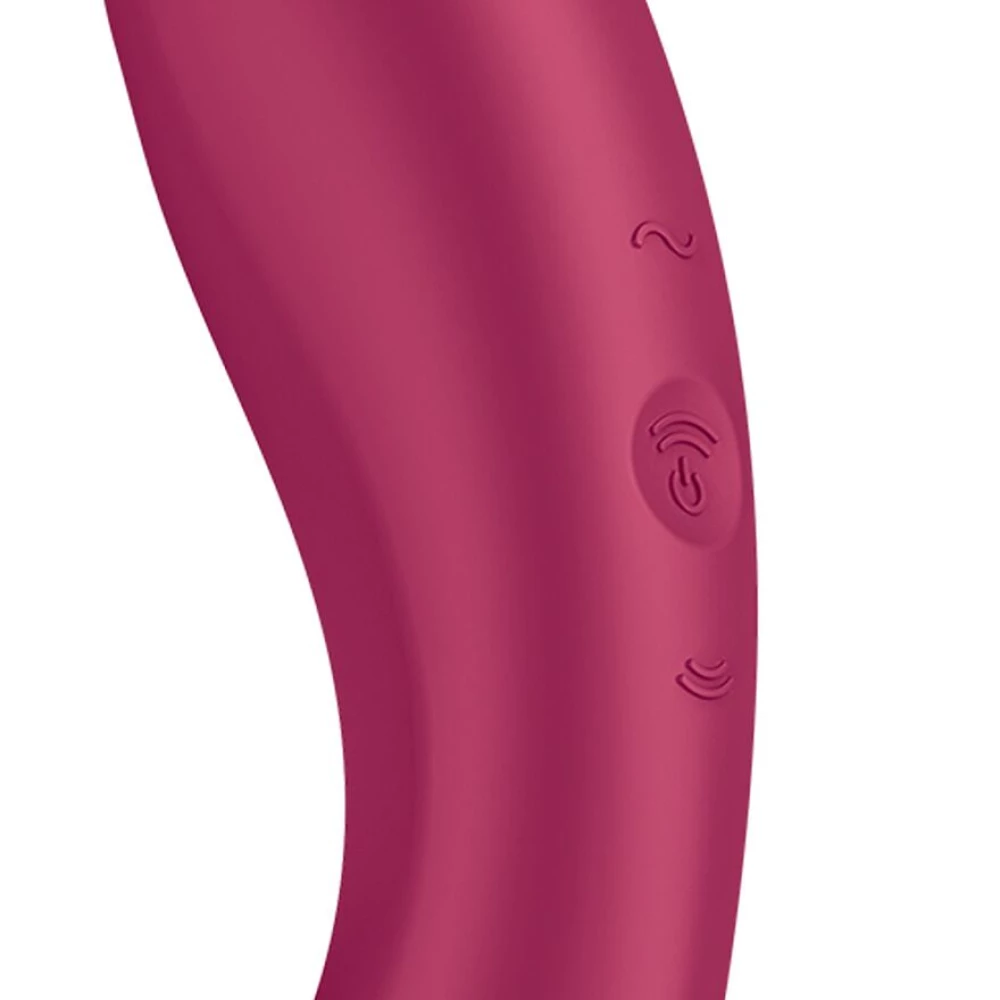 Вакуумный стимулятор с вибрацией Satisfyer Curvy Trinity 1 Red, игрушка 3в1