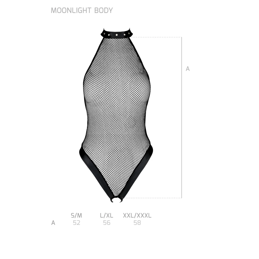 Боді-халтер з відкритим доступом Passion MOONLIGHT BODY L/XL black