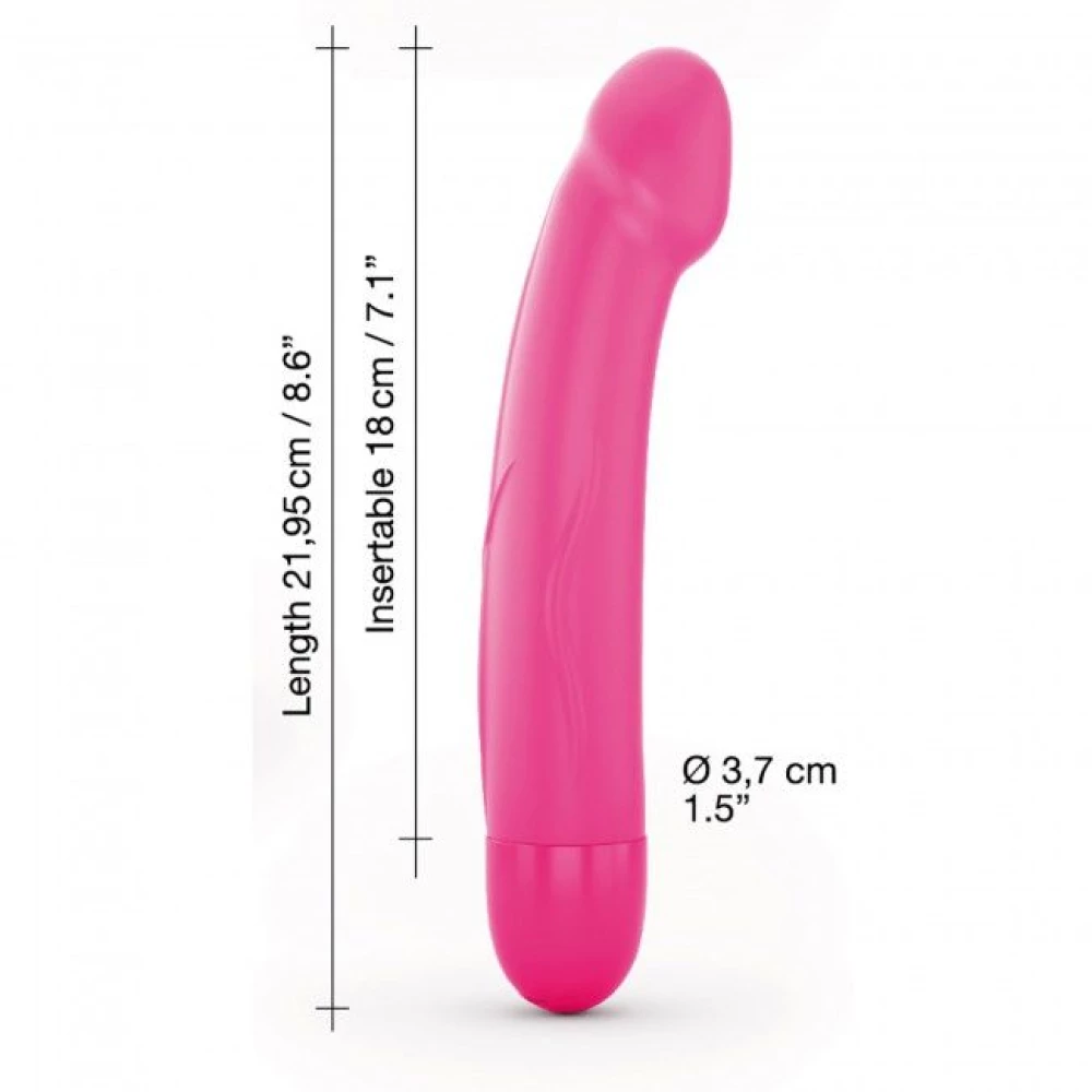 Вибратор Dorcel Real Vibration M Magenta 2.0, диаметр 3,7см, перезаряжается, для точки G, водостой