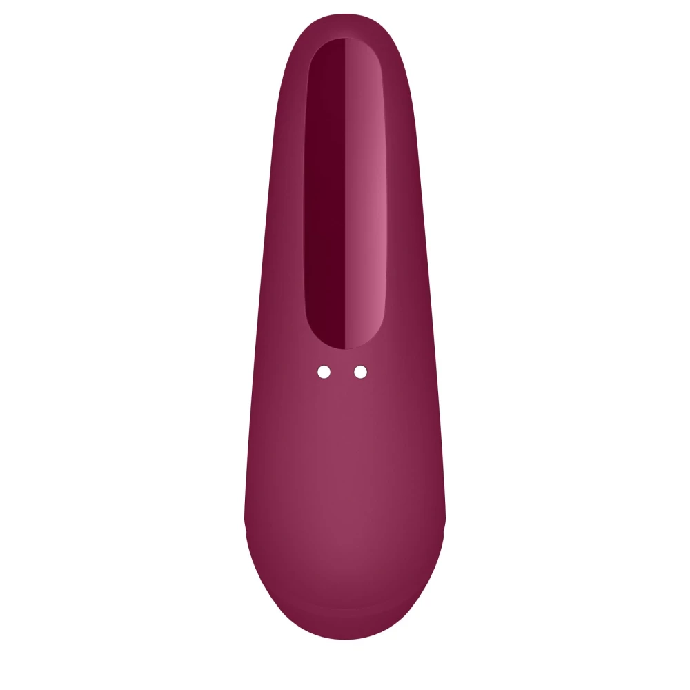 Вакуумный клиторальный стимулятор Satisfyer Curvy 1+ Rose Red с управлением через интернет