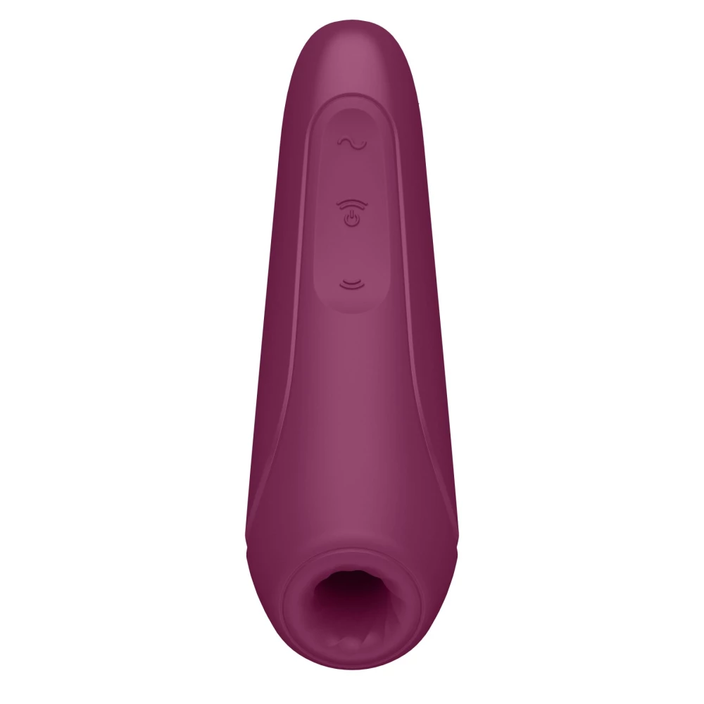 Вакуумный клиторальный стимулятор Satisfyer Curvy 1+ Rose Red с управлением через интернет