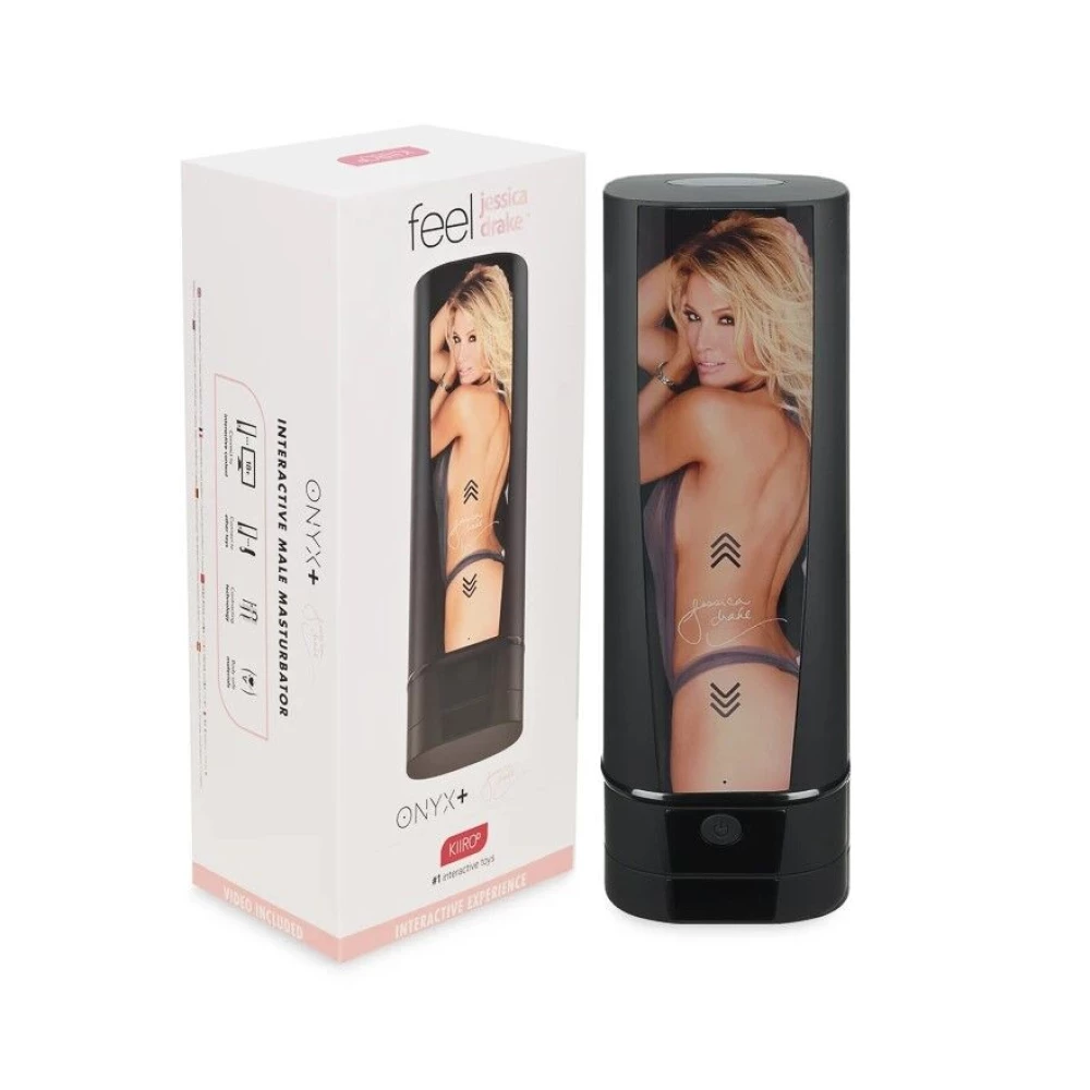 Мастурбатор Kiiroo Onyx + Jessica Drake, 10 сжимных колец, не надо двигать, теледельдоника