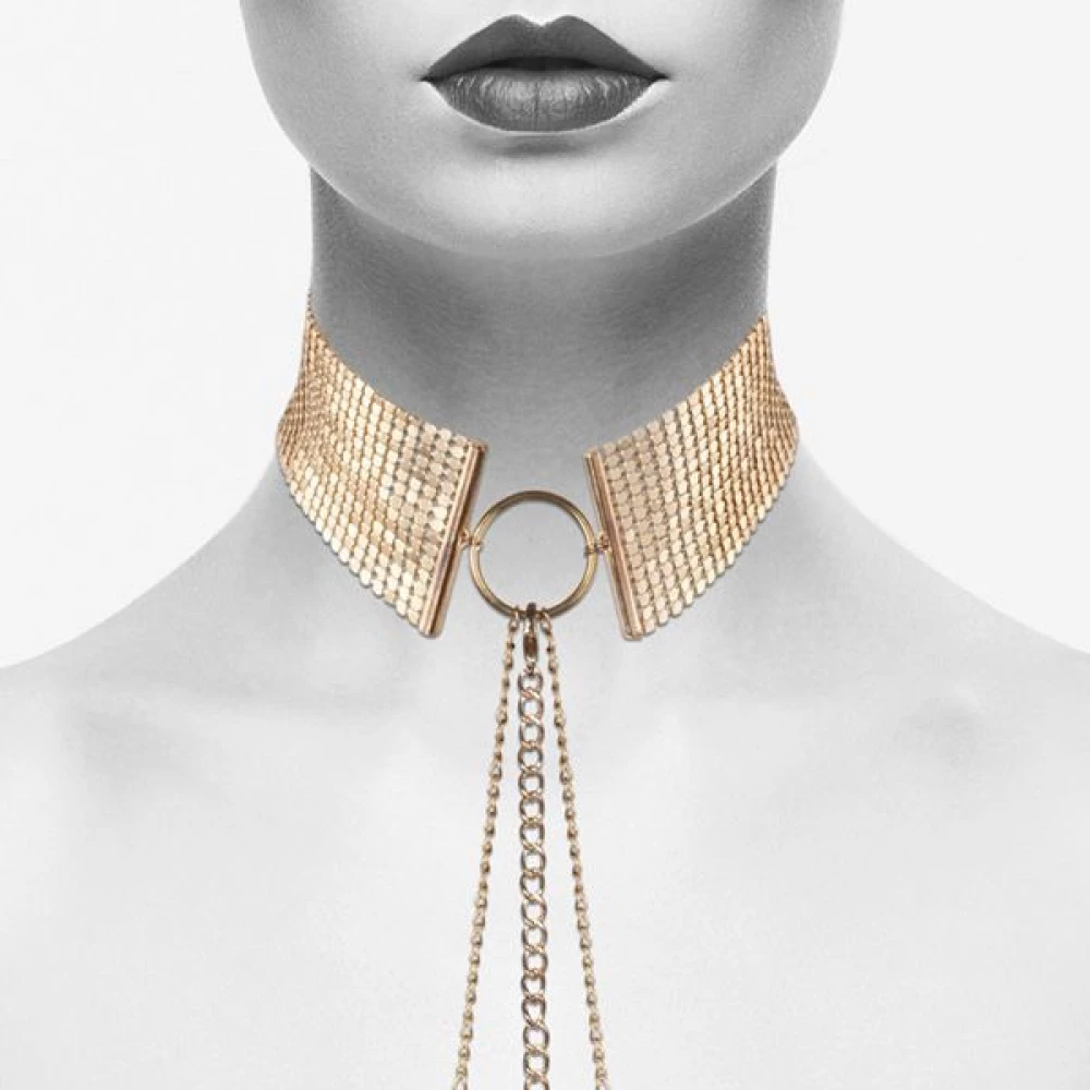 Бусы-воротник Bijoux Indiscrets Desir Metallique Collar - Gold