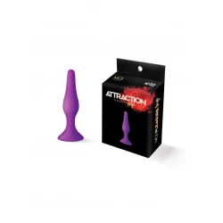 Анальная пробка на присоске MAI Attraction Toys №32 Purple, длина 10,5 см, диаметр 2,5 см