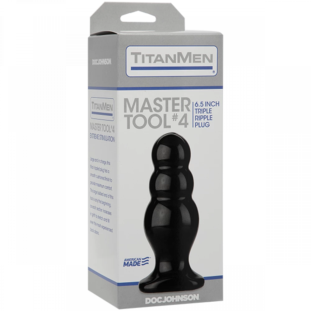 Анальный стимулятор Doc Johnson Titanmen Tools – Master, диаметр 6,6 см