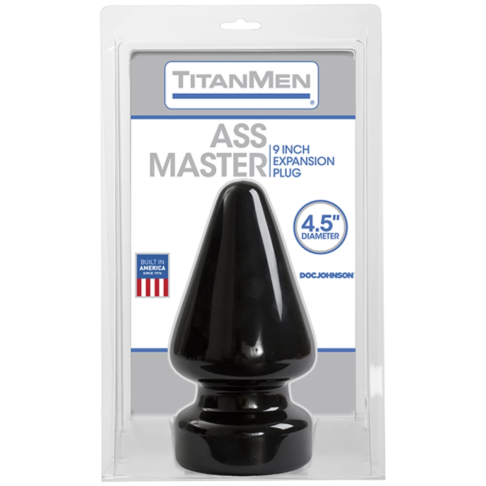 Пробка для фистинга Doc Johnson Titanmen Tools - Butt Plug - 4.5 Inch Ass Master, диаметр 11,7 см