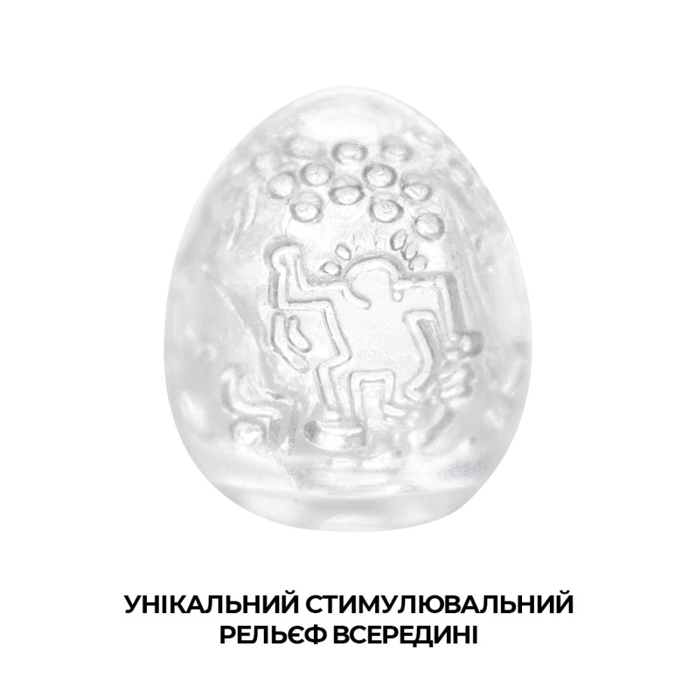 Набір мастурбаторів-яєць Tenga Keith Haring Egg Dance (6 яєць)