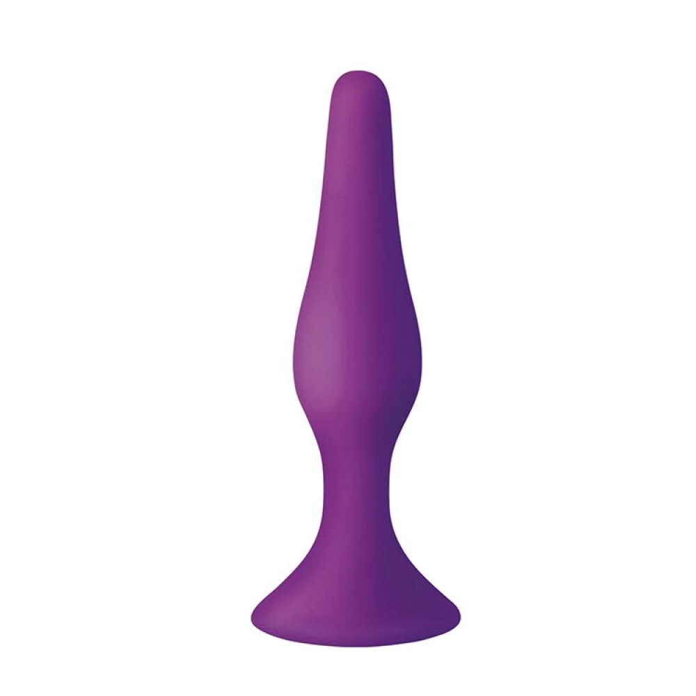 Анальная пробка с присоской MAI Attraction Toys №34 Purple, длина 12,5см, диаметр 3,2см