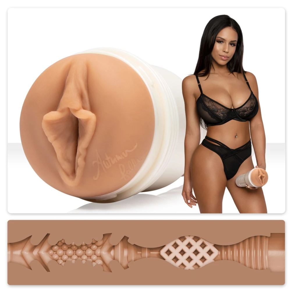 Мастурбатор Fleshlight Girls: Autumn Falls - Cream, из слепка вагины, очень нежный