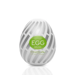 Мастурбатор-яйце Tenga Egg Brush з рельєфом у вигляді великої щетини