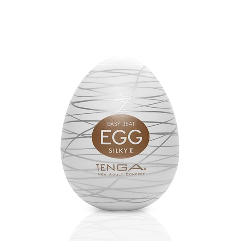 Мастурбатор-яйцо Tenga Egg Silky II с рельефом в виде паутины