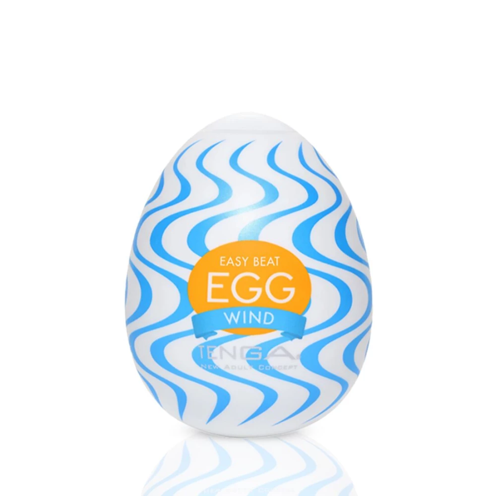 Мастурбатор-яйцо Tenga Egg Wind с зигзагообразным рельефом