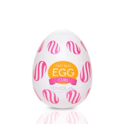 Мастурбатор-яйцо Tenga Egg Curl с рельефом из шишечек