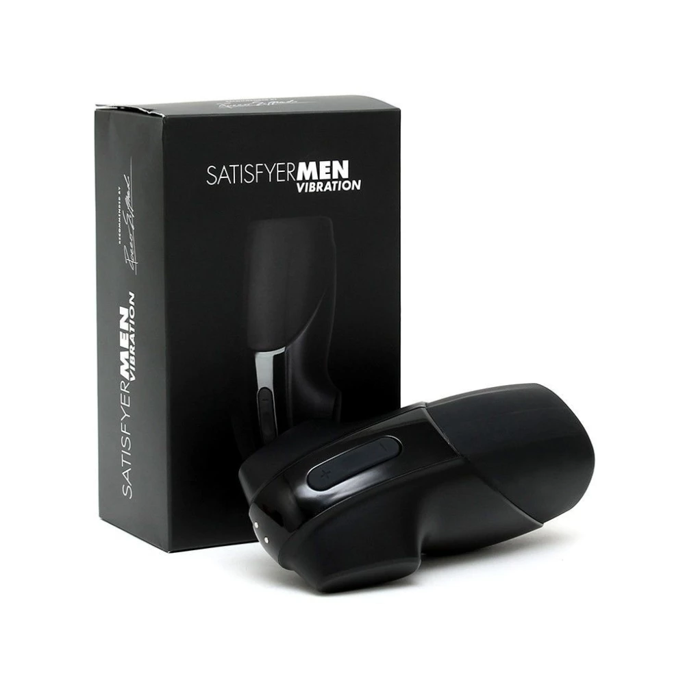 Мастурбатор Satisfyer Men Vibration імітатор мінету з вібрацією, стимуляція головки