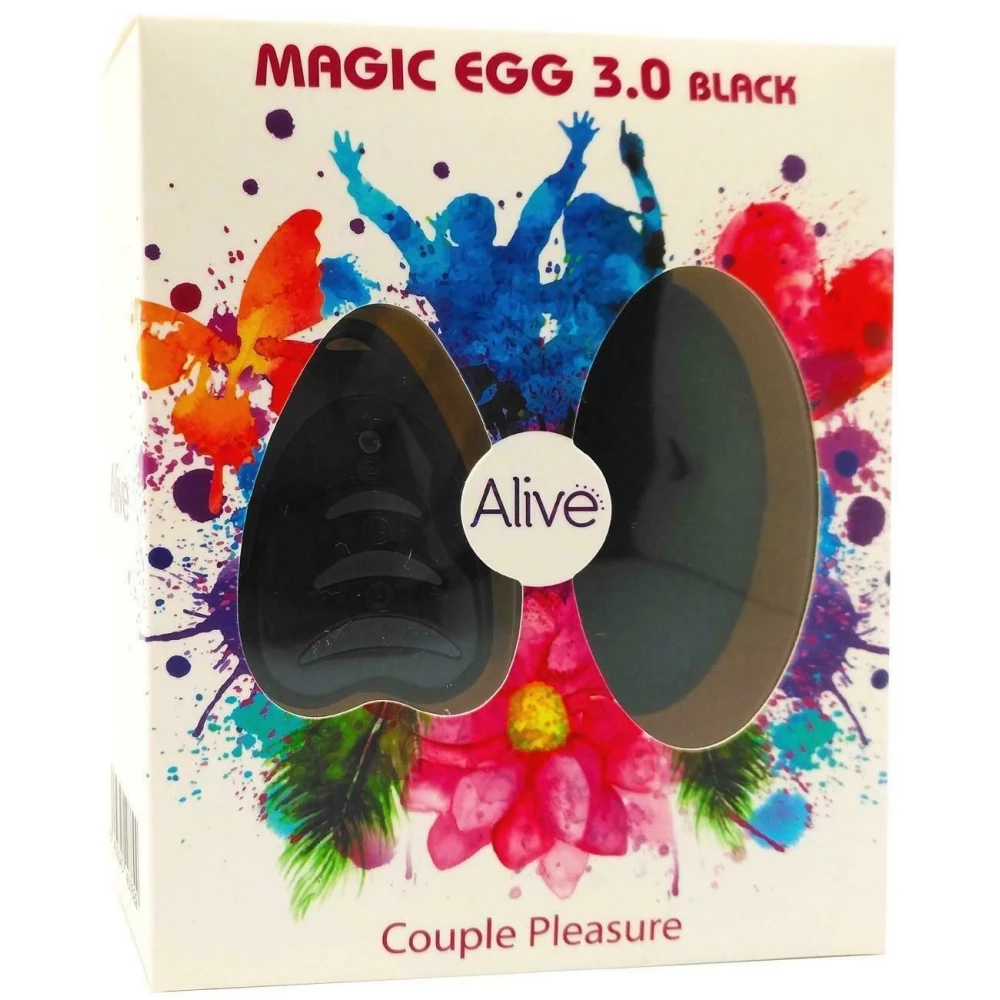 Вибраируйте Alive Magic Egg 3.0 Black с пультом ДУ