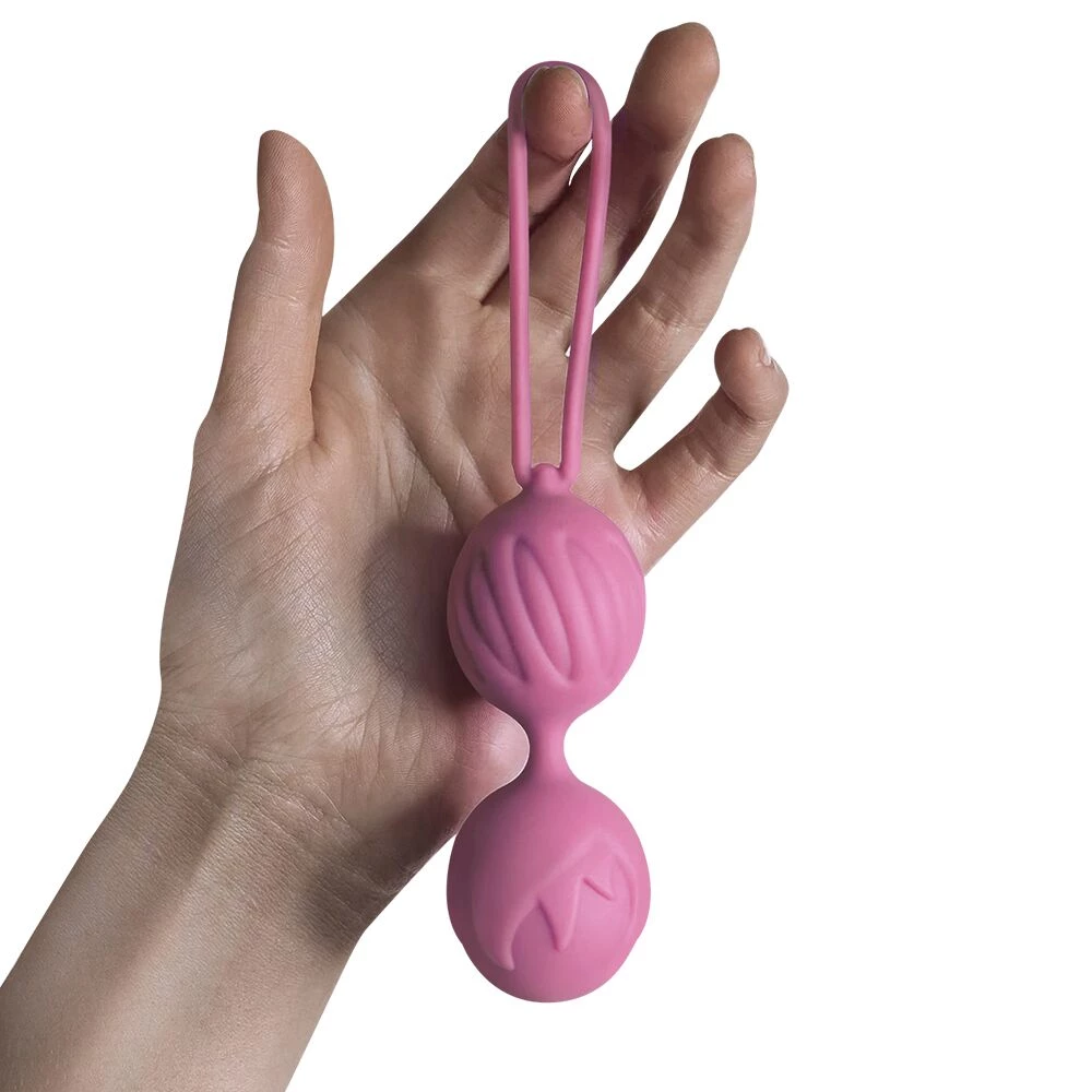Вагинальные шарики Adrien Lastic Geisha Lastic Balls BIG Pink (L), диаметр 4 см, вес 90 гр
