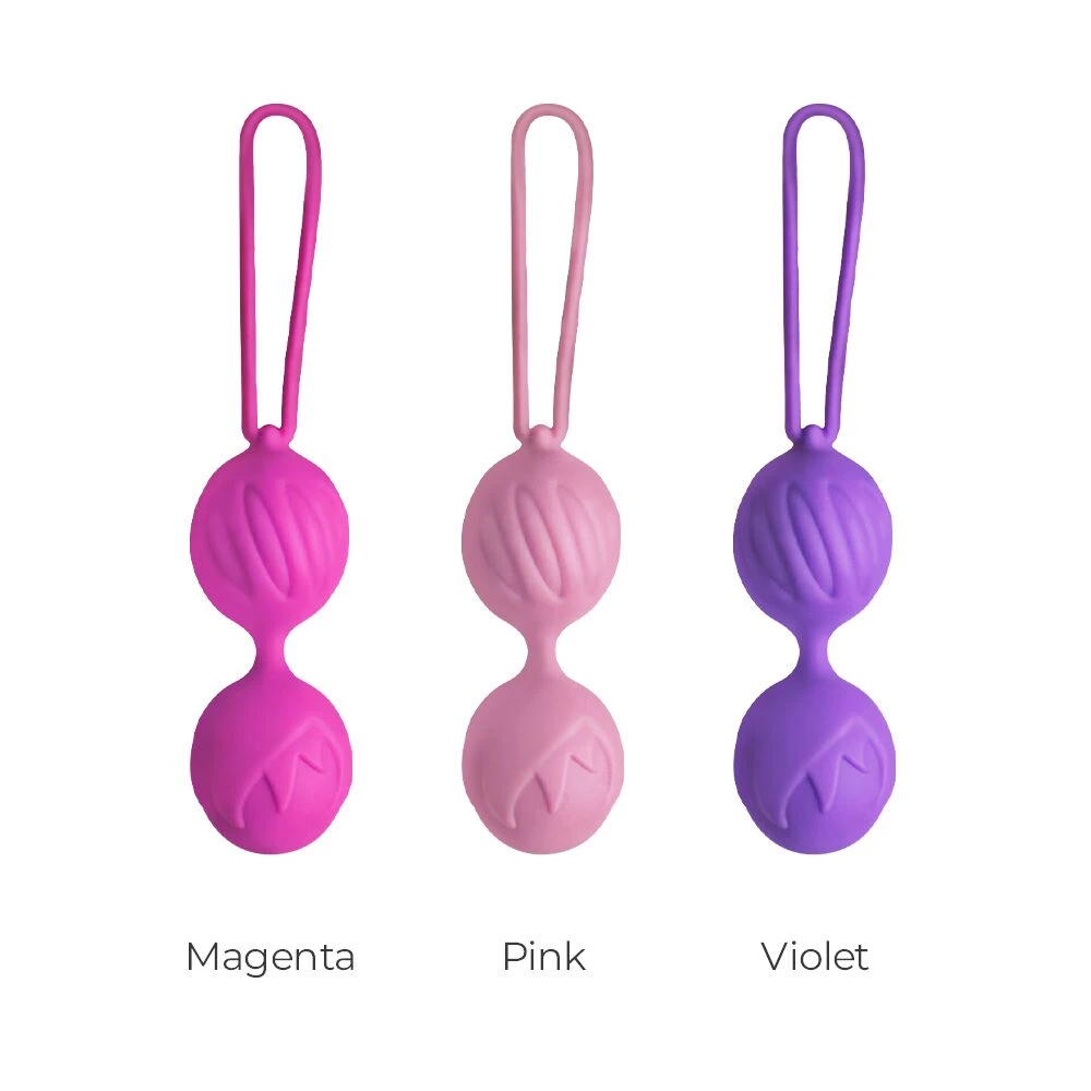 Вагинальные шарики Adrien Lastic Geisha Lastic Balls Mini Violet (S), диаметр 3,4 см, масса 85 г